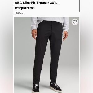 Lululemon ABC Warpstreme Black Pants
